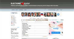 Desktop Screenshot of electionsmeter.com